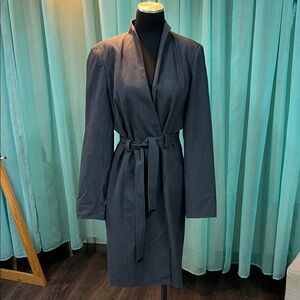 Calvin Klein Dark Gray Belted Blazer